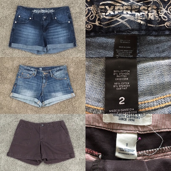 Express Pants - *SOLD* Lot of 3 Size 2 Shorts